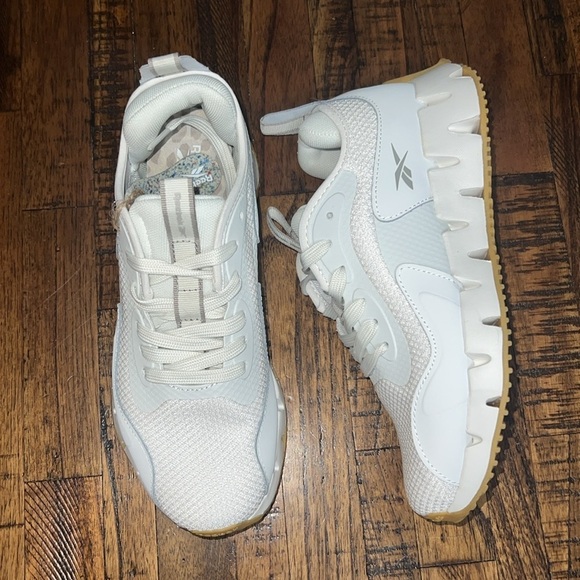 Reebok Ortholite Zig Dynamica Sneakers Athletic Shoes white gray womens 7 NWT - Picture 16 of 16